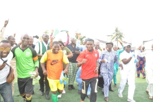 NPA fans celebrate their Maritime Cup victory.