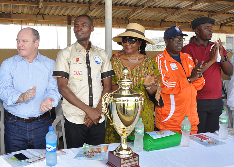 Photo: Dignitaries at the 2015 Ships & Ports Maritime Cup competition opening ceremony.
