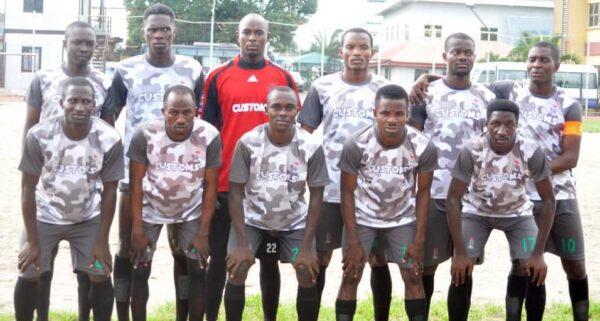 Nigeria Customs Service football team at the ongoing Maritime Cup 2023